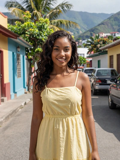 Loudmia, 23, a beautiful Haitian woman from Pétion-Ville open to meaningful connection