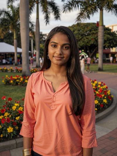 Priya, 24, a lovely Indo-Guyanese woman from Georgetown with a warm smile