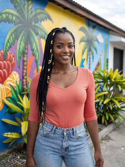 Nadine, 25, a beautiful Jamaican woman from Kingston seeking love online