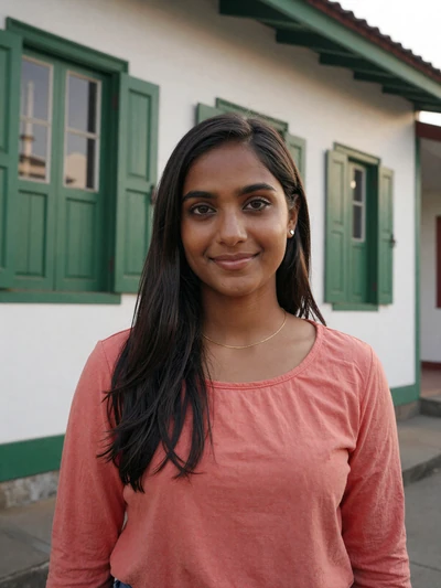 Anisha, 25, a lovely Hindustani-Surinamese woman from Paramaribo with a warm smile