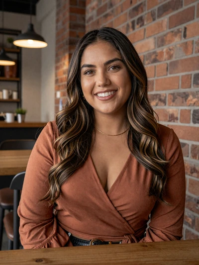 Daniela, 28, a beautiful Colombian woman from Bogotá enjoying coffee and conversation